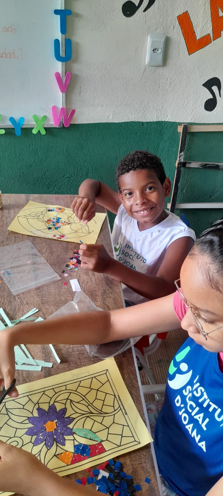 Atividades coletivas no Instituto